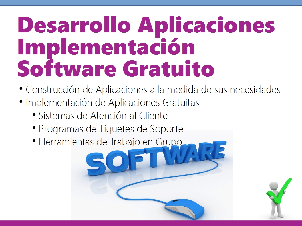 Desarrollo de aplicaciones e implementación de software gratuito